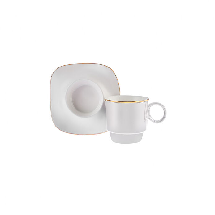 Karaca Torba 6 Kişilik Kahve Fincanı 90 Ml Beyaz