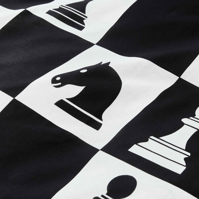 Karaca Home Chess Siyah %100 Pamuk Çift Kişilik Nevresim Takımı