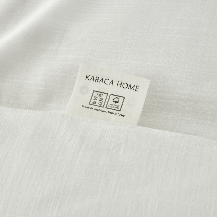 Karaca Home 4 Element Beyaz %100 Pamuk Tek Kişilik Nevresim Takımı Hava