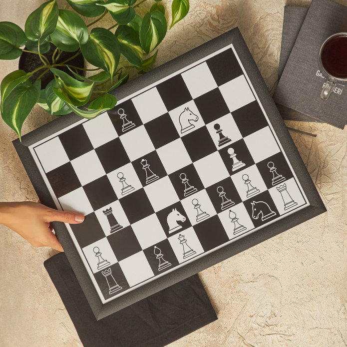 Karaca Home Chess Keyif Tepsisi 36x45 cm