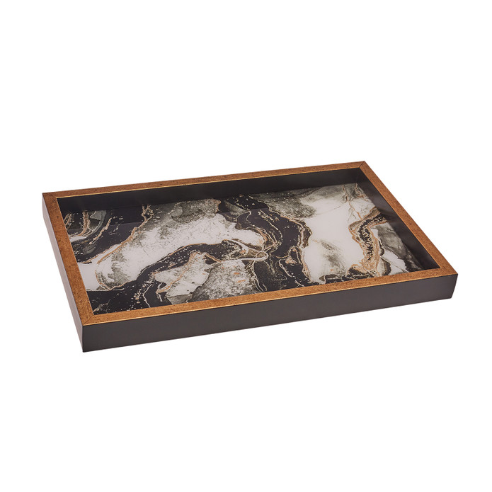 Karaca Home Moroccan Marble Tepsi 40x25 cm