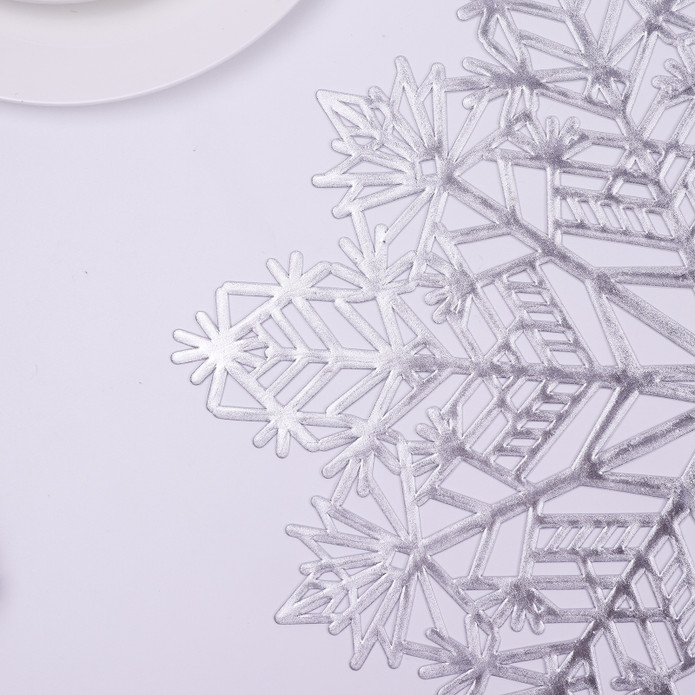 Karaca Home Snow Flake 2'li Amerikan Servis Gümüş