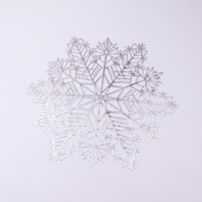 Karaca Home Snow Flake 2'li Amerikan Servis Gümüş