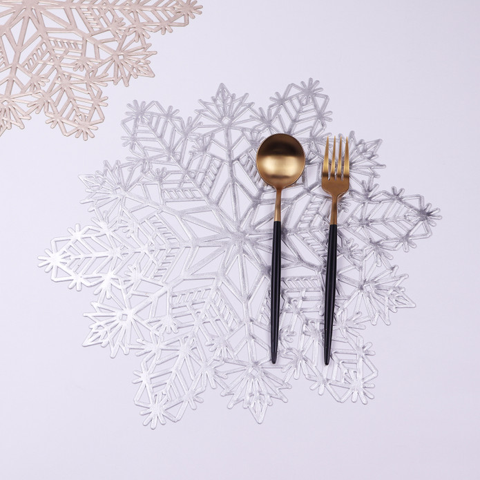 Karaca Home Snow Flake 2'li Amerikan Servis Gümüş