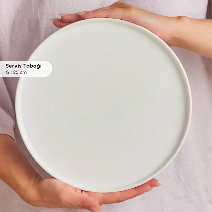 Karaca Forever Bone Surface 32 Parça 6 Kişilik Kahvaltı Takımı