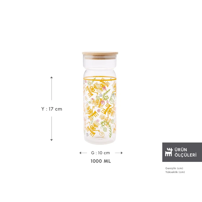 Karaca x Arslantepe Cam Saklama Kabı 1000 ml