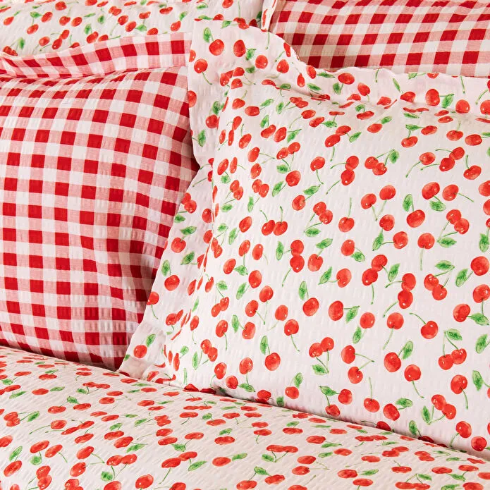 Karaca Home Cherry Kırmızı Nonıron Tek Kişilik Nevresim Takımı