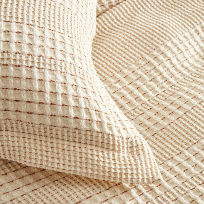 Karaca Home Naturel Line Stonewash Çift Kişilik Yatak Örtüsü Terracota