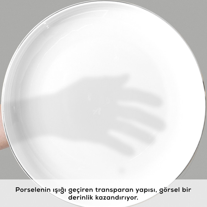 Karaca Red Carpet Collection Stream Bone Sunset 59 Parça 12 Kişilik Yemek Takımı Platin