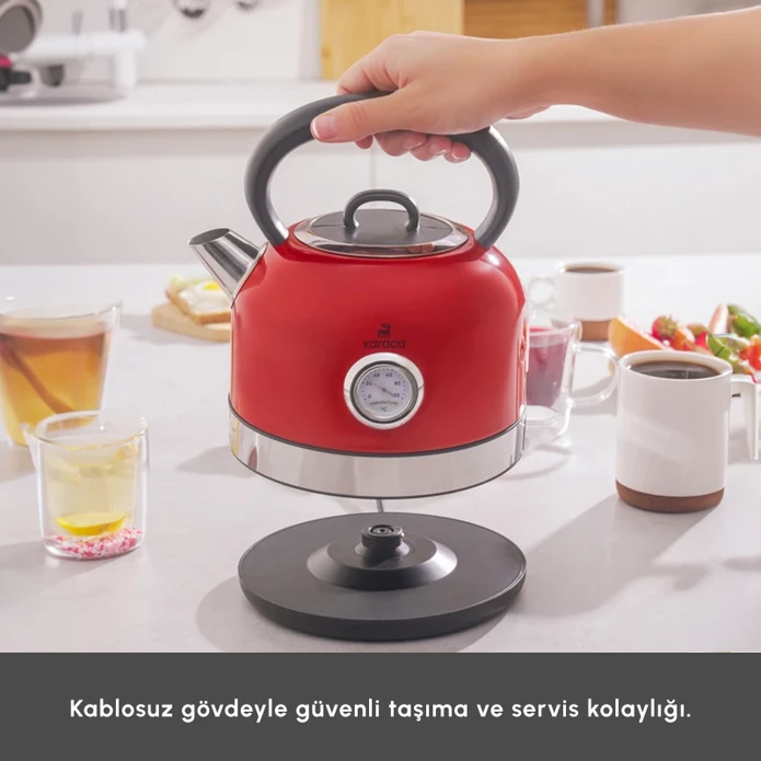 Karaca Retro Su Isıtıcısı 2202 2200W Red