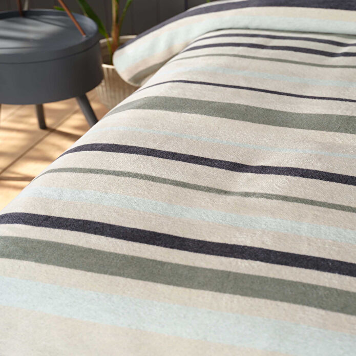 Karaca Home Neva Yeşil Tek Kişilik Pamuk Battaniye