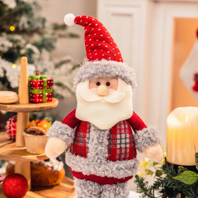 Karaca Home Standing Santa Peluş Obje 44 cm