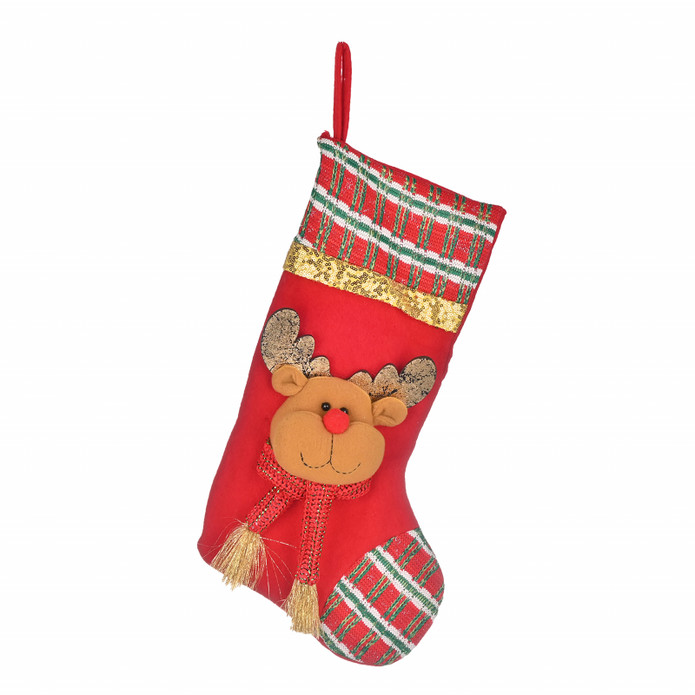 Karaca Home New Year Deer Yılbaşı Hediye Çorabı 47 cm