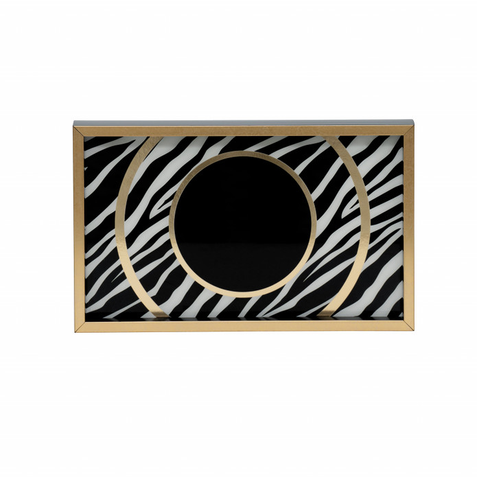 Karaca Home Wild Touch Dekoratif Tepsi Zebra Gold 
