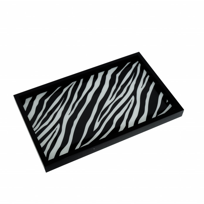 Karaca Home Wild Touch Dekoratif Tepsi Zebra Siyah 