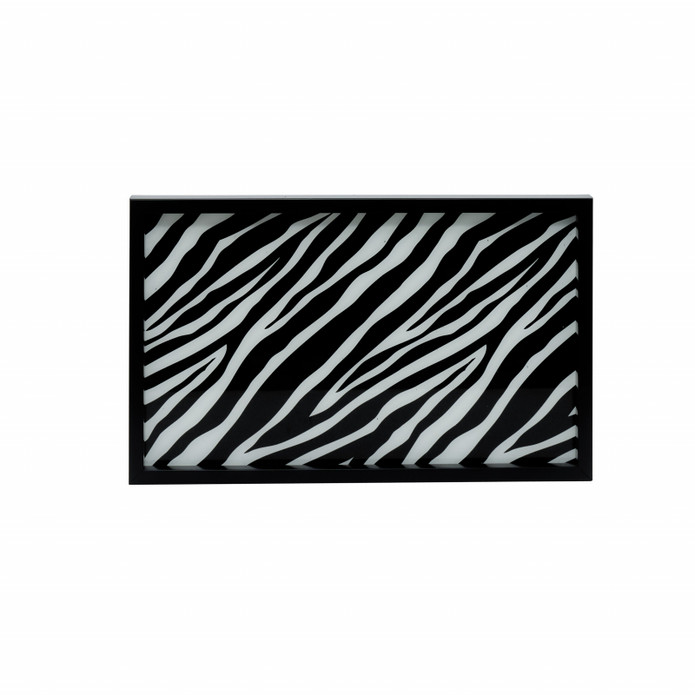 Karaca Home Wild Touch Dekoratif Tepsi Zebra Siyah 