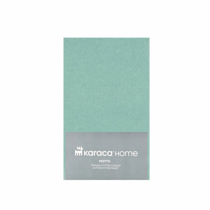 Karaca Home Motto Penye Fitted Tek Kişilik Çarşaf 100x200+30 cm Yeşil 
