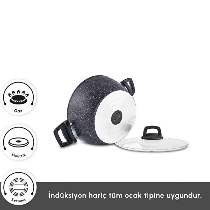 Karaca Biogranit Blue Stone 9 Parça Tencere Seti