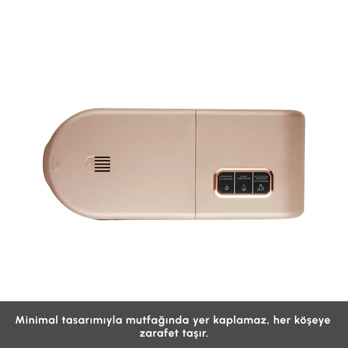 Karaca Hatır Plus 5 in 1 Essential Közde ve Sütlü Türk Kahvesi ve Filtre Kahve Makinesi Rosie Brown