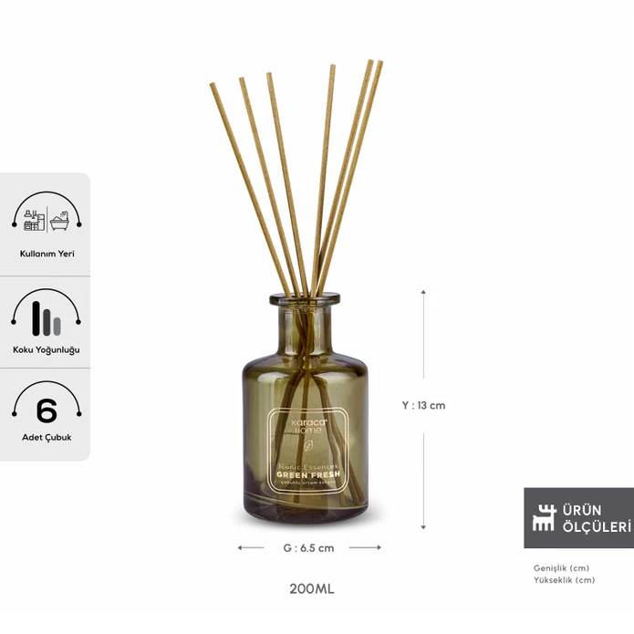 Karaca Home Green Fresh Çubuklu Ortam Kokusu 200 ml