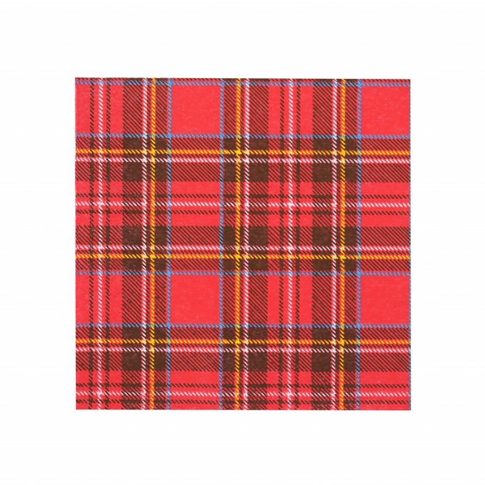 Karaca Home New Year Scottish Red Kağıt Peçete