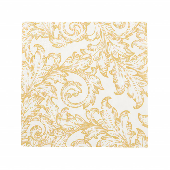 Karaca Home New Year Baroque Gold-White 20'li Kağıt Peçete