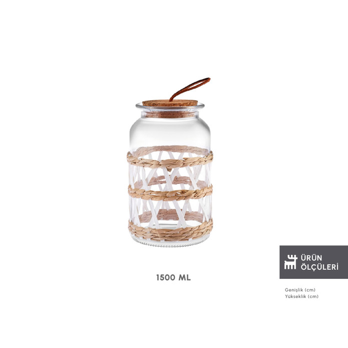 Karaca Yosemite Beyaz Saklama Kabı 1500 ml