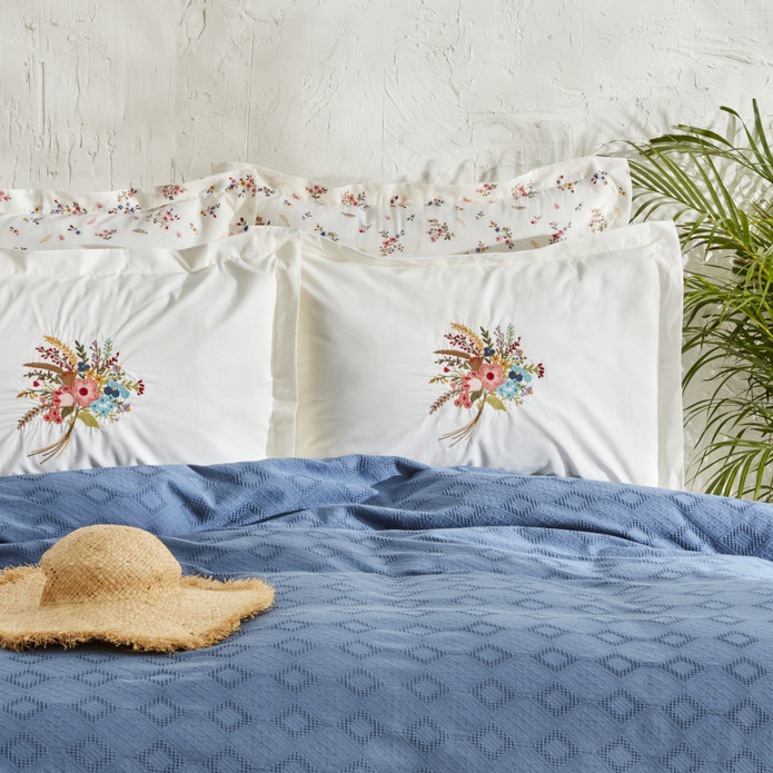 Karaca Home Spring Çift Kişilik Nish Set Beyaz