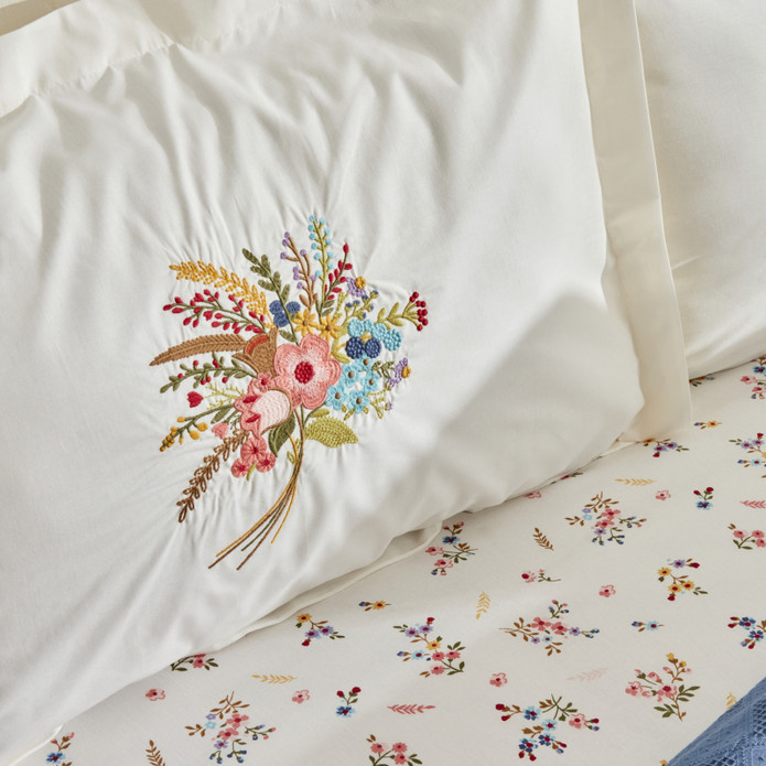 Karaca Home Spring Çift Kişilik Nish Set Beyaz