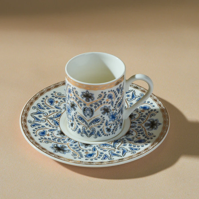 Karaca New Delft Blue 6 Kişilik Kahve Fincan Takımı 100 ml