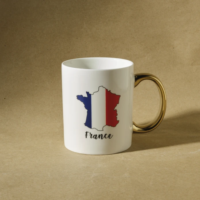 Karaca Ülkeler ve Bayraklar Fransa Kupa 350 Ml
