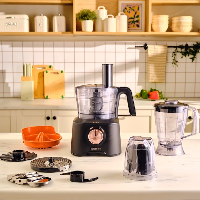 Karaca Mastermaid Power Max 11 in 1 Mutfak Robotu 2500W Black Copper