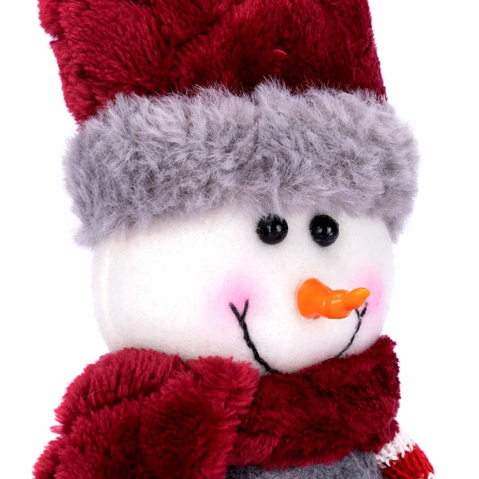 Karaca Home New Year Velvet Snowman With Slide 