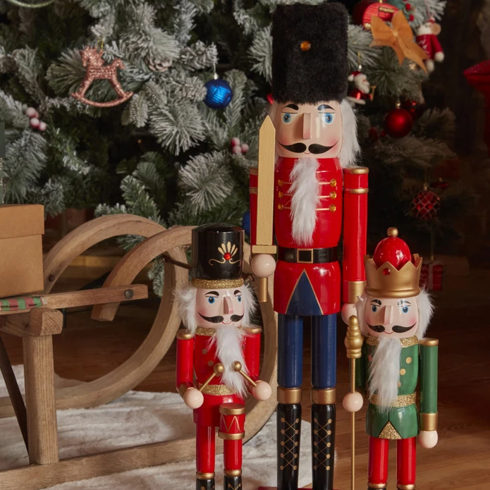 Karaca Home New Year Yılbaşı Nutcracker With Drums 36 Cm