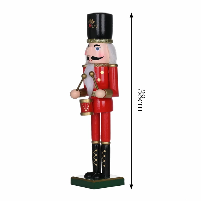 Karaca Home New Year Yılbaşı Nutcracker With Drums 36 Cm