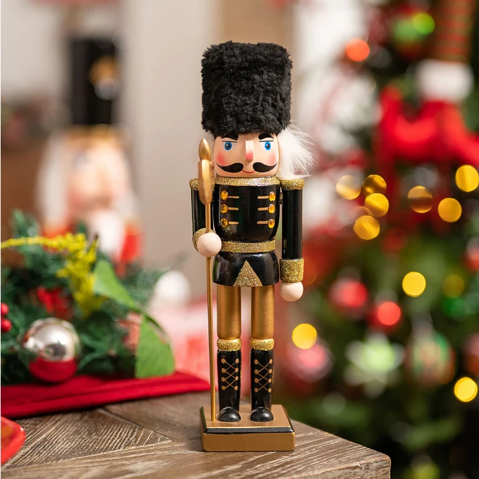 Karaca Home New Year Yılbaşı Nutcracker With Black Hat 25 cm