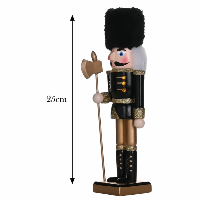 Karaca Home New Year Yılbaşı Nutcracker With Black Hat 25 cm