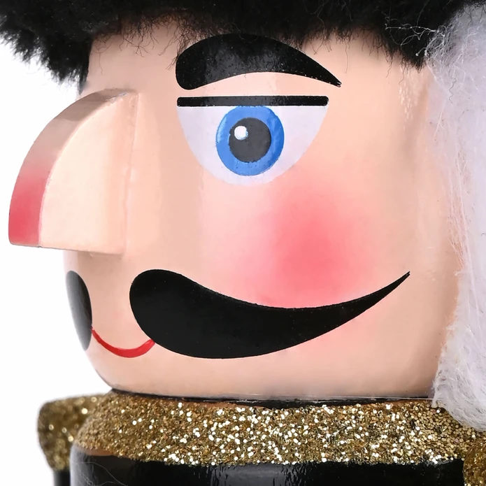 Karaca Home New Year Yılbaşı Nutcracker With Black Hat 25 cm