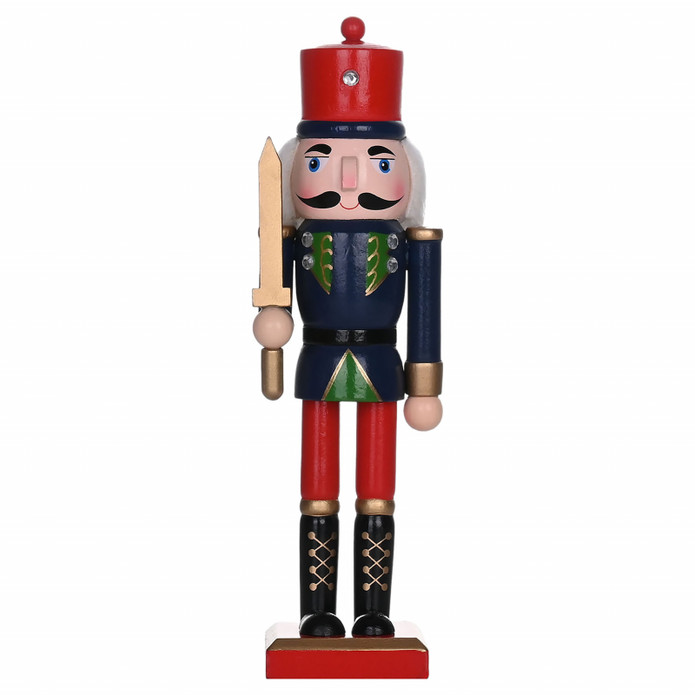 Karaca Home New Year Yılbaşı Nutcracker With Red Hat 25 Cm