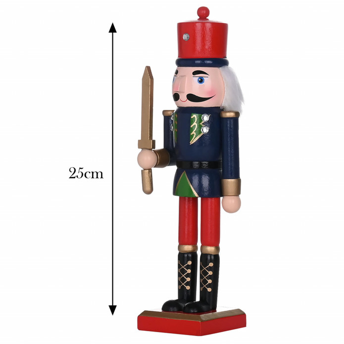 Karaca Home New Year Yılbaşı Nutcracker With Red Hat 25 Cm