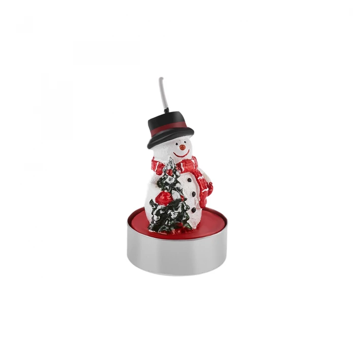 Karaca Home New Year Snowman 3'lü Tealight Mum 