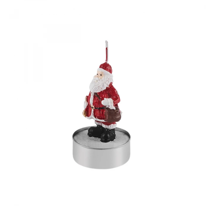 Karaca Home New Year Yılbaşı Santa 3'lü Tealight Mum 18,5x6,7 cm