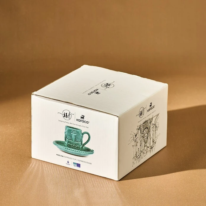 Karaca X İst Collection Medusa Tek Kişilik Türk Kahvesi Fincanı 70 Ml Yeşil