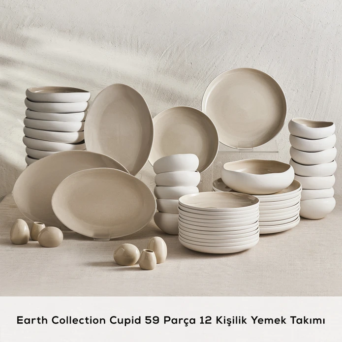 Karaca Earth Collection Cupid 59 Parça 12 Kişilik Yemek Takımı