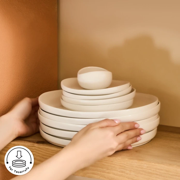 Karaca Forever Bone Olla 28 Parça 6 Kişilik Kahvaltı Takımı