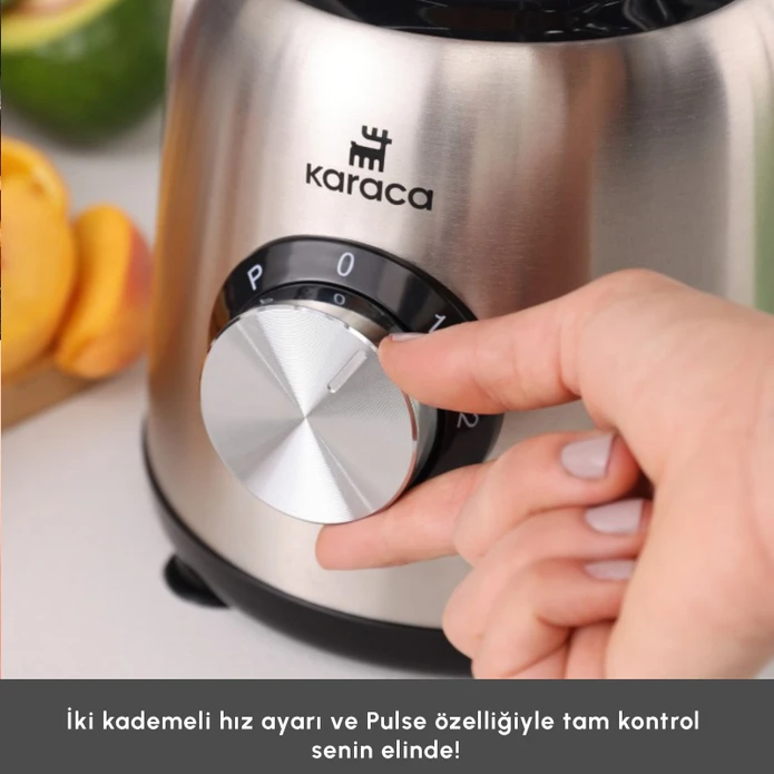 Karaca İnox 1.5 Lt Cam Hazneli Smoothie Blender