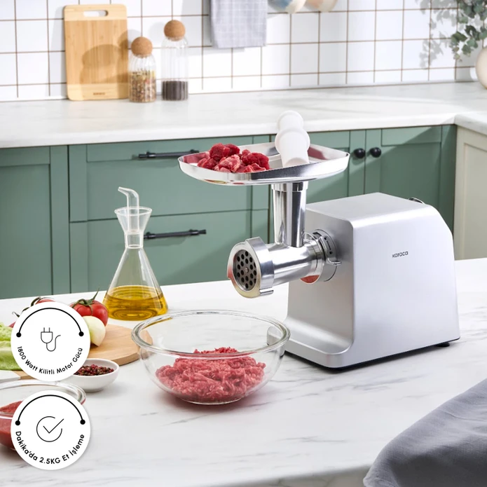 Karaca Salça,Sucuk,Sosis ve İçli Aparatlı Kıyma Makinesi Inox