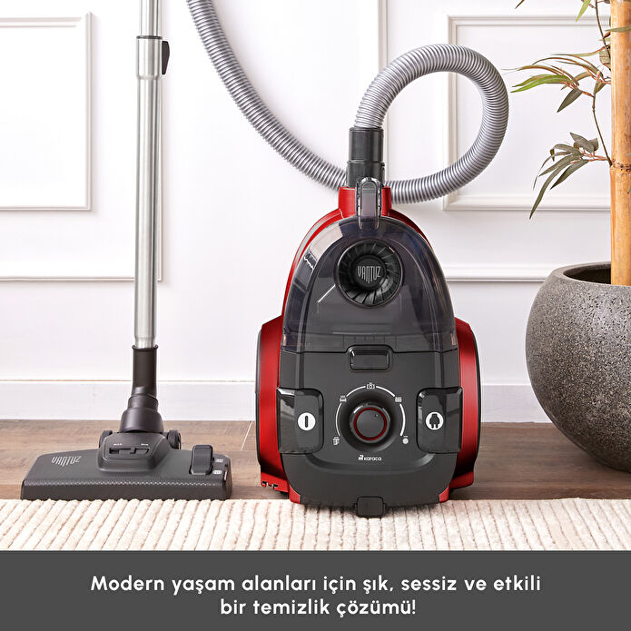 Karaca Vantuz High Force Kırmızı Elektrikli Süpürge