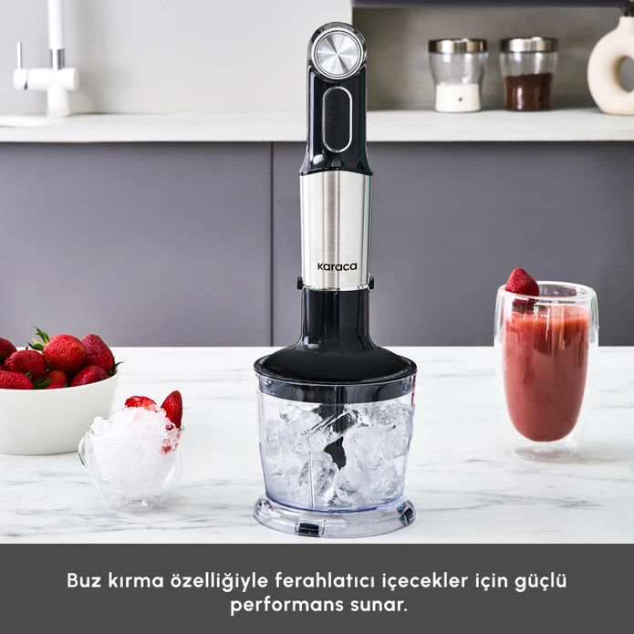 Karaca Inox Quick Mix Hız Ayarlı 1300W El Blender Set - 9637B