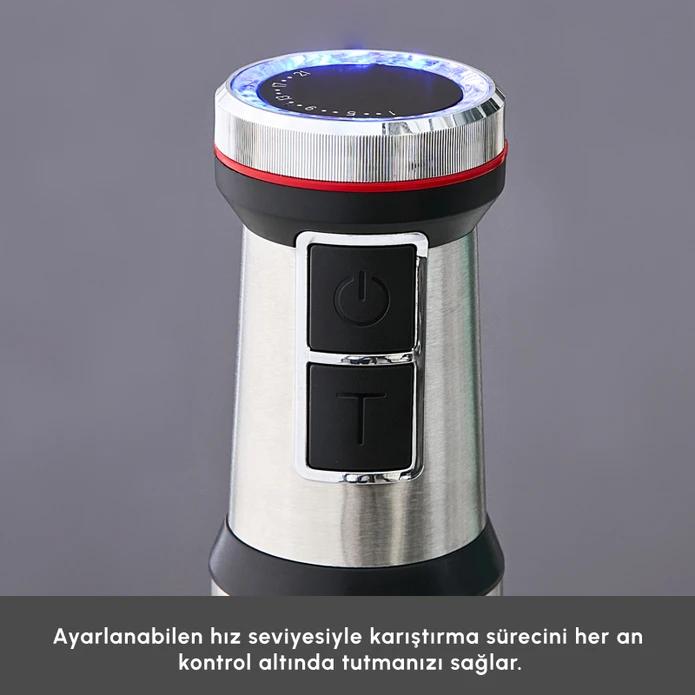 Karaca Inox Quick Mix Hız Ayarlı 1300W El Blender Set - 9637B